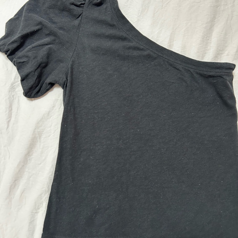 Z Supply Black One-Shoulder Tee